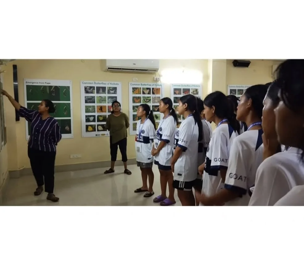 Students attending a biodiversity education session